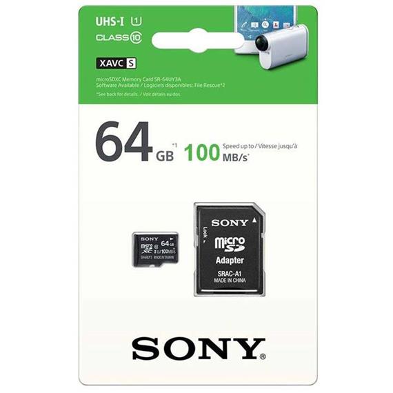 MEM. MICRO SDXC 64GB CLASS 10 SONY 100MB/S UHS-I