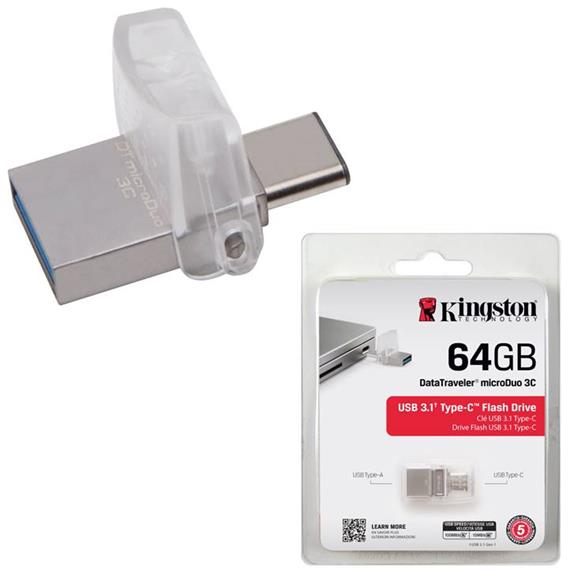 MEM. USB OTG 64GB 3.2 KINGSTON MICRODUO 3C TYPE-C