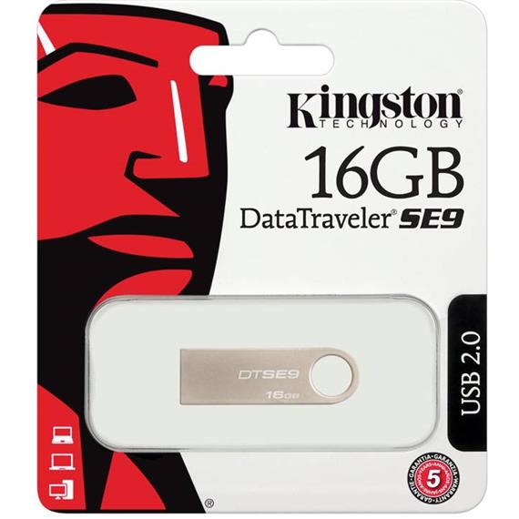 MEM. USB 16GB 2.0 KINGSTON DTSE9 METAL