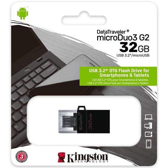 MEM. USB OTG 32GB 3.2 KINGSTON MICRODUO G2 MICRO USB