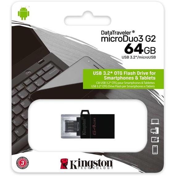 MEM. USB OTG 64GB 3.2 KINGSTON MICRODUO G2 MICRO USB