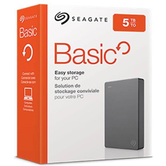 Disco Duro Externo SEAGATE Basic 5Tb 2.5 USB 3.0  Negro