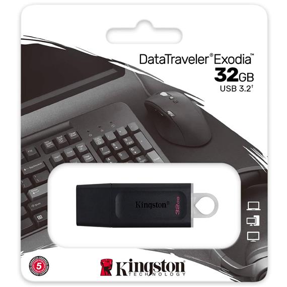 Mem. USB 32GB 3.2 Kingston Datatraveler Exodia