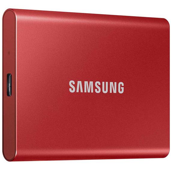 Disco SSD Externo Samsung T7 500Gb SSD Rojo