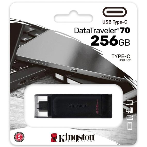 Memoria USB-C 256GB 3.2 KINGSTON DT70