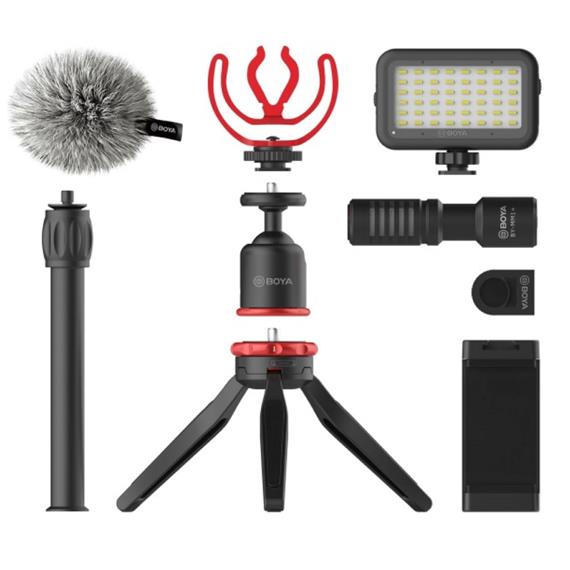 BOYA BY-VG350 Kit Vlogger con LED para Smartphone