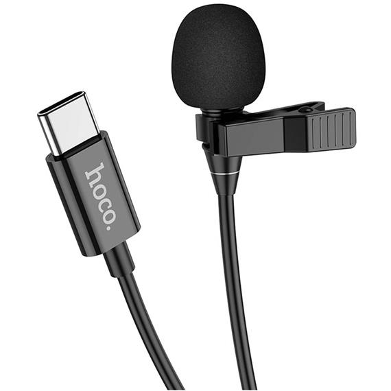 Hoco L14 Micrófono Lavalier 360º con clavija USB-C certificada