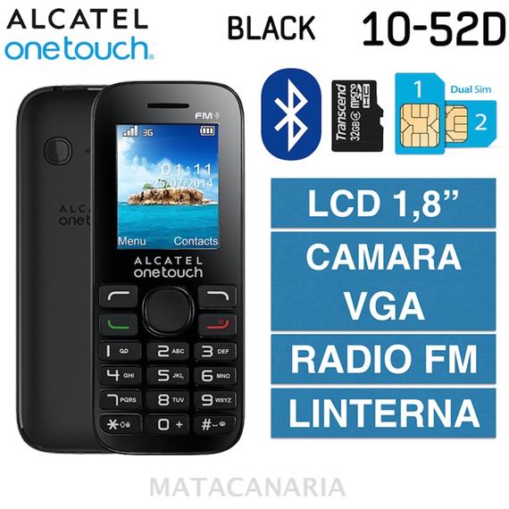 ALCATEL 1054D ONETOUCH DS BLACK