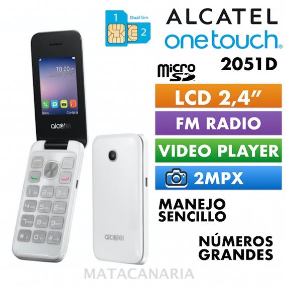 ALCATEL 2051D DS SILVER