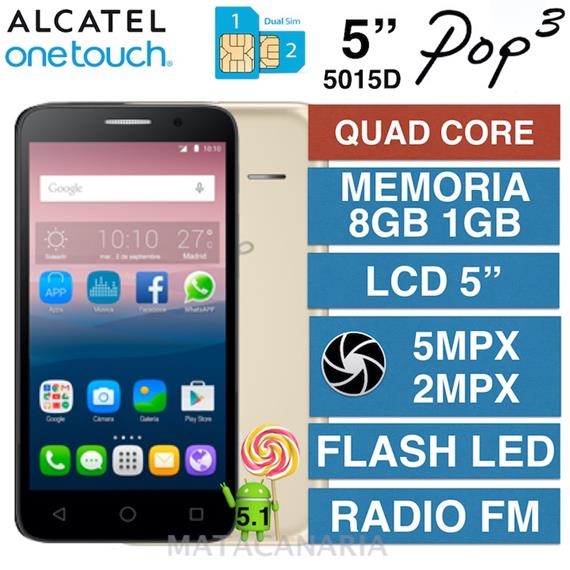 ALCATEL 5015D POP3 (5) GOLD