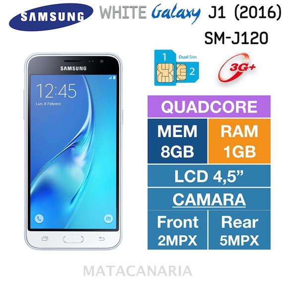 SAMSUNG SM-J120 J1 2016 3G DS WHITE