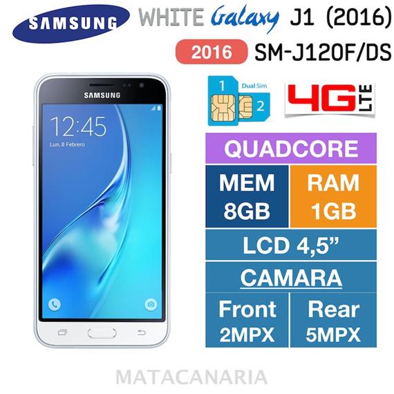 SAMSUNG SM-J120F DS J1 2016 4G WHITE