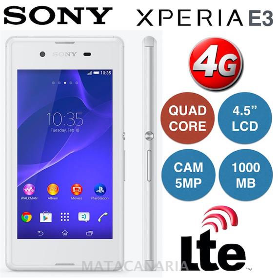 SONY E3 D2203 4G XPERIA WHITE