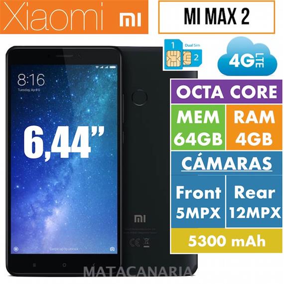 XIAOMI MI MAX 2 DS 4GB RAM 64GB ROM BLACK