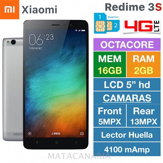 XIAOMI REDMI 3S 4G 2GB RAM 16GB ROM GOLD