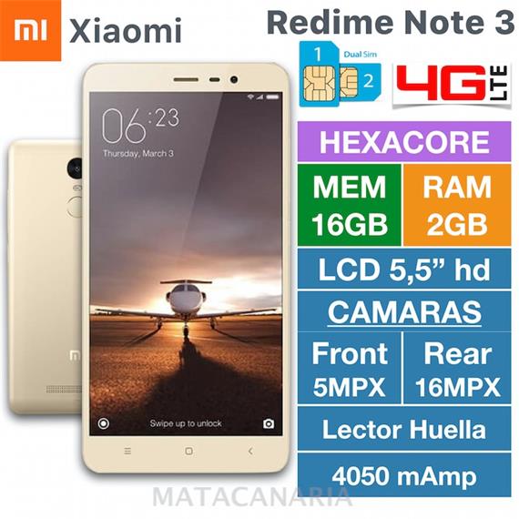 XIAOMI REDMI NOTE 3 PRO 16GB GOLD