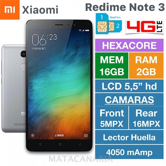 XIAOMI REDMI NOTE 3 PRO 16GB GRAY