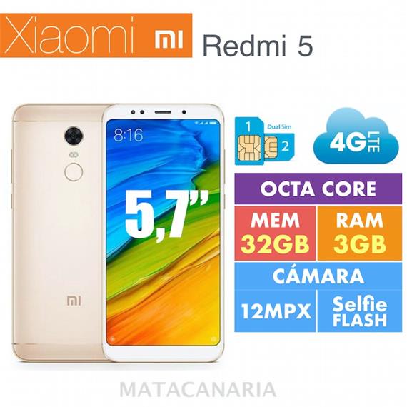 XIAOMI REDMI 5 4G 32GB DS BLACK