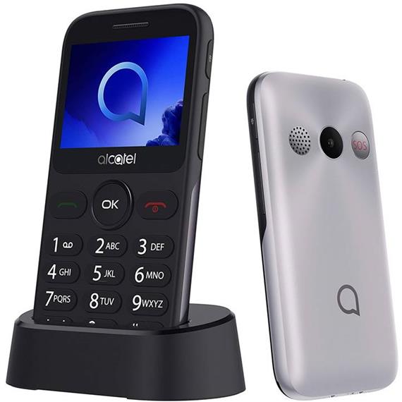 ALCATEL 2019G 2.4" 2MP SENIOR BLACK/METALLIC SILVER