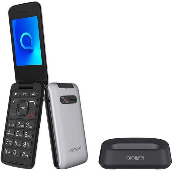 ALCATEL 3026X SENIOR / BASE DE CARGA / BOTON S.O.S. SILVER