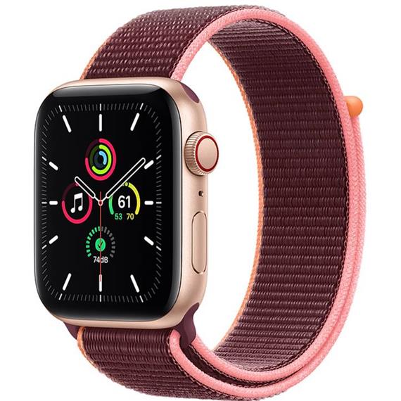 APPLE WATCH SE GPS+ CELULAR 44MM GOLD ALUMINIUM + PLUM SPORT (MYEY2TY/A)