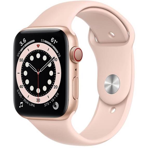 APPLE WATCH SERIES 6 GPS + CELLULAR 44MM GOLD ALUMINIUM + PINK  (MG2D3TY/A)