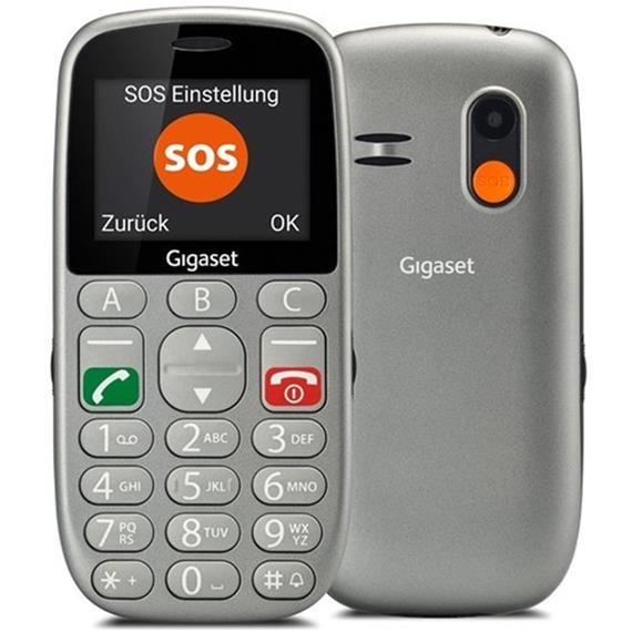 Gigaset GL390 2.2" Teléfono para mayores Gris Inglés; Francés; Danés; Italiano; Alemán; Noruego; Sueco