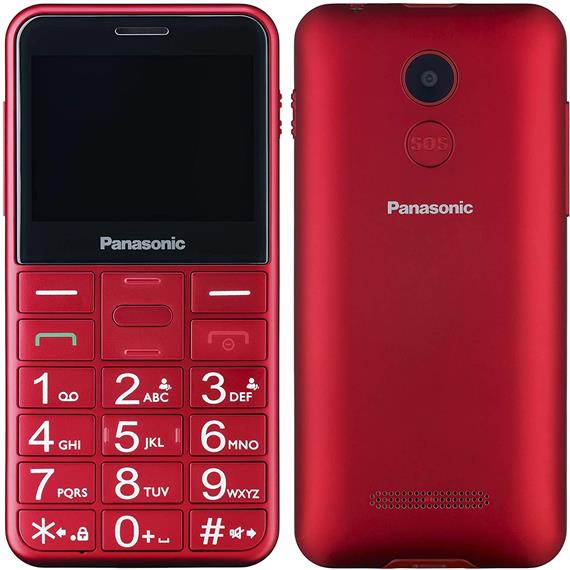 Panasonic KX-TU150 2.4" Teléfono para Mayores  Rojo