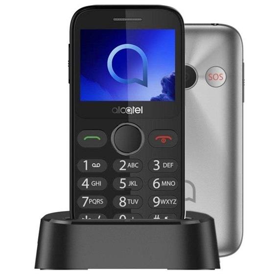 Alcatel Iberia 2020X 2.4" Móvil para mayores Plata Metallic