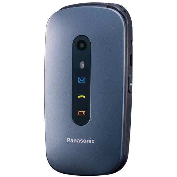 Panasonic KX-TU456 2.4" Teléfono para Mayores Azul Metal