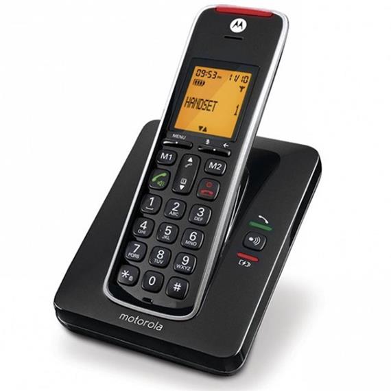 MOTOROLA CD-201 DECT TECLAS GRANDES NEGRO