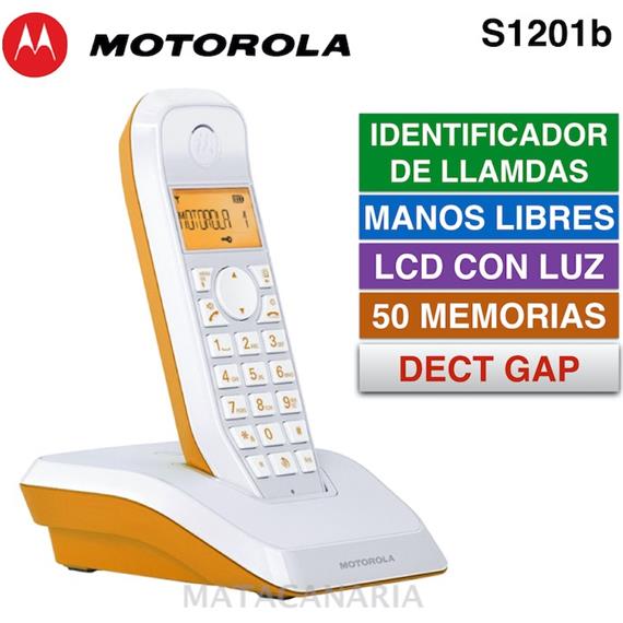 MOTOROLA DECT 1201 FLAME DISPLAY ORANGE