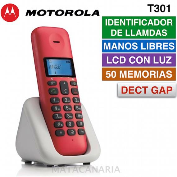 MOTOROLA DECT T301 CHERRY