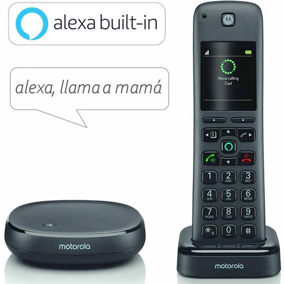 MOTOROLA AXH01 TELÉFONO DECT CON ALEXA