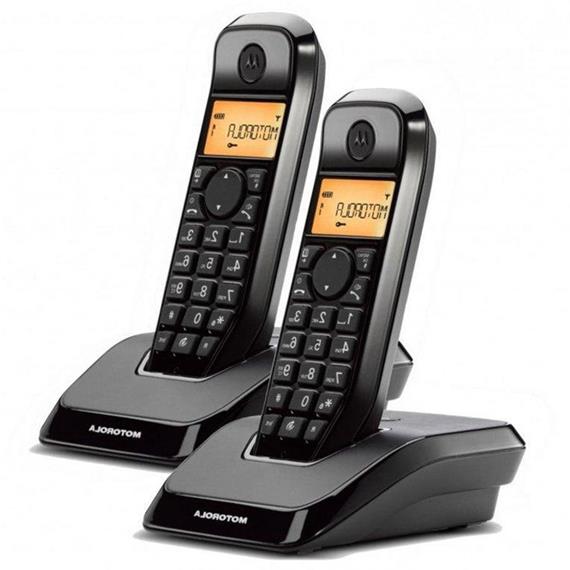 MOTOROLA DECT S1202 Teléfono inalámbrico DUO Negro