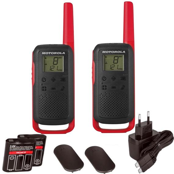 Motorola Talkabout T62 Walkie Talkie con alcance 8KM Rojo