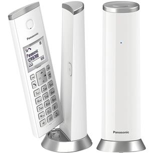 Panasonic KX-TGK212SPW Teléfono Inalámbrico Duo Blanco