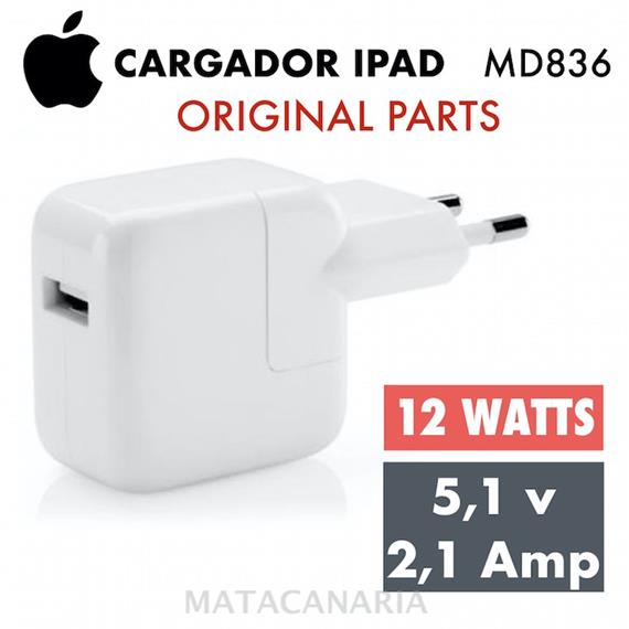 APPLE 607-5680 1357 CARGADOR IPAD 2.1A