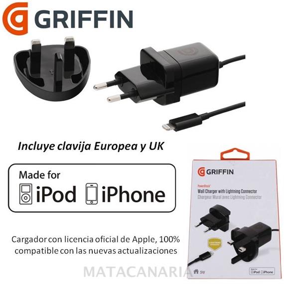 GRIFFIN GA36560 CARGADOR IPHONE 5/5S