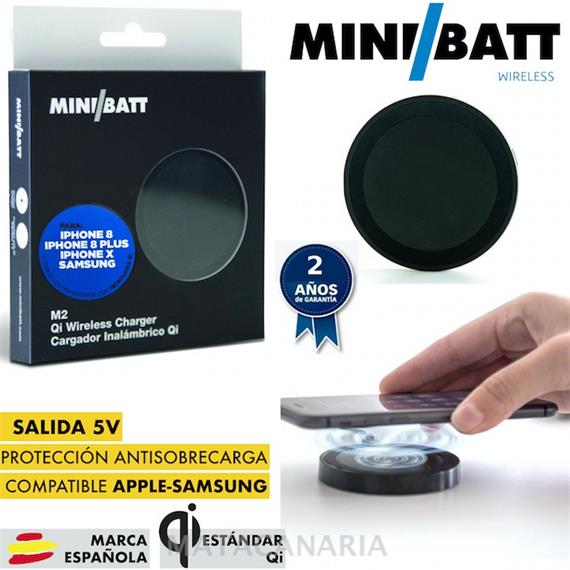 MINIBATT MB-M2 CARGADOR WIRELESS QI