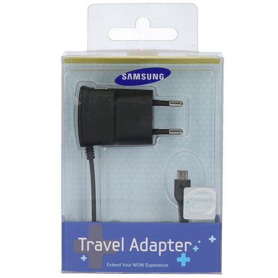 SAMSUNG CARGADOR 0.7 AMP MICRO USB NEGRO CAJA (ETAOU10EBECSTD)