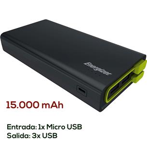 Powerbank 15.000 Mah Energizer UE15001  Negro