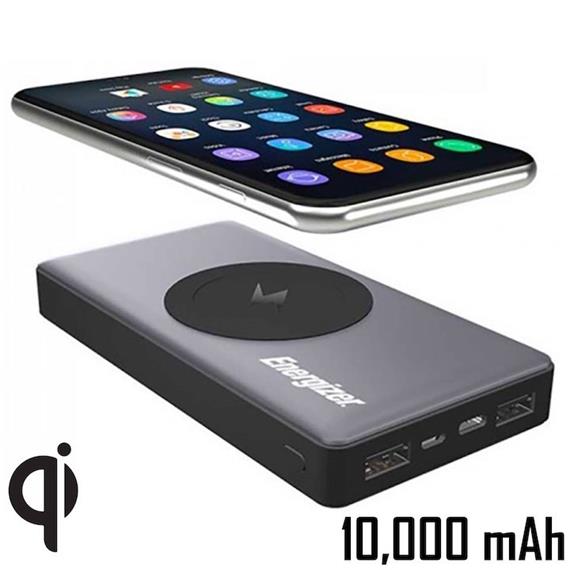 PW ENERGIZER QE10000GY POWERBANK 10.000mAh INALÁMBRICO GREY (6+1)