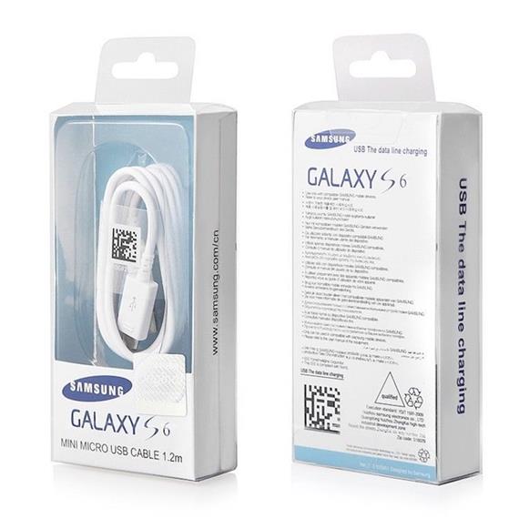 SAMSUNG EP-DG925UWE CABLE MINI MICRO USB 1.2M  WHITE BOX