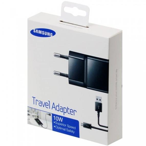 SAMSUNG EP-TA12 CARGADOR USB 10W 2.0AMP + MICRO USB NEGRO BOX