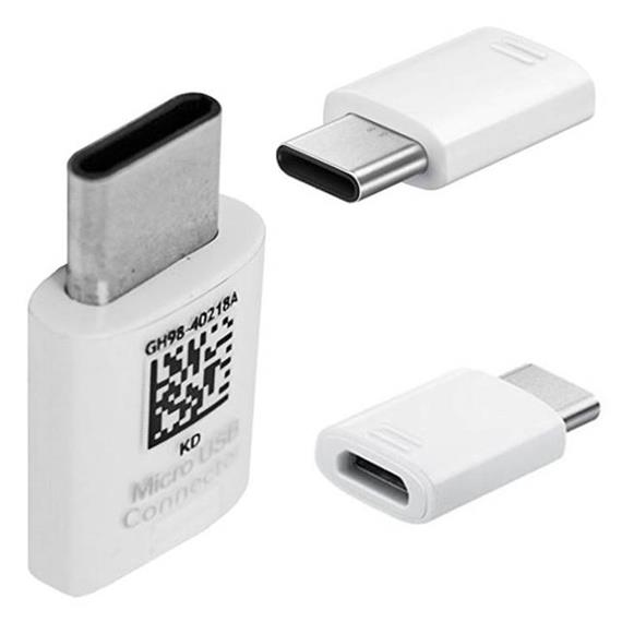 SAMSUNG ADAPTADOR MICRO USB-TIPO-C WHITE BULK (GH96-12487A)