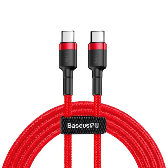 BASEUS CATKLF-G09 CAFULE CABLE TYPE-C/TYPE-C 20V 3AMP 1M RED