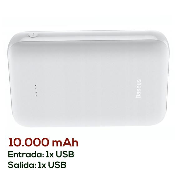 PW BASEUS PPJAN-A02 POWERBANK 10.000MAH 2XUSB WHITE