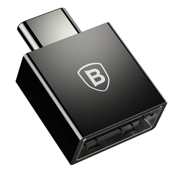 BASEUS CATJQ-B01 TYPE-C MALE TO USB ADAPTER BLACK