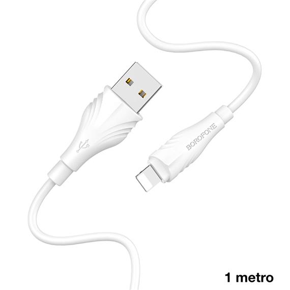 Cable USB a Lightning 1 m Borofone BX18 Blanco